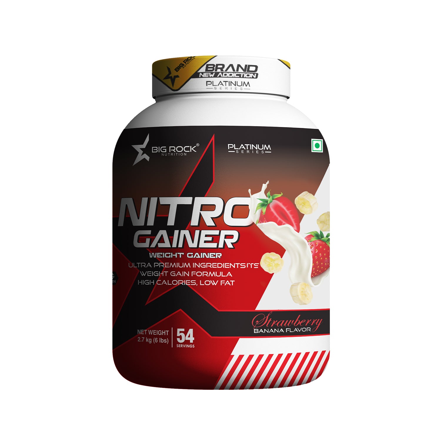 #Nitro Gainer Flavor_Strawberry Banana